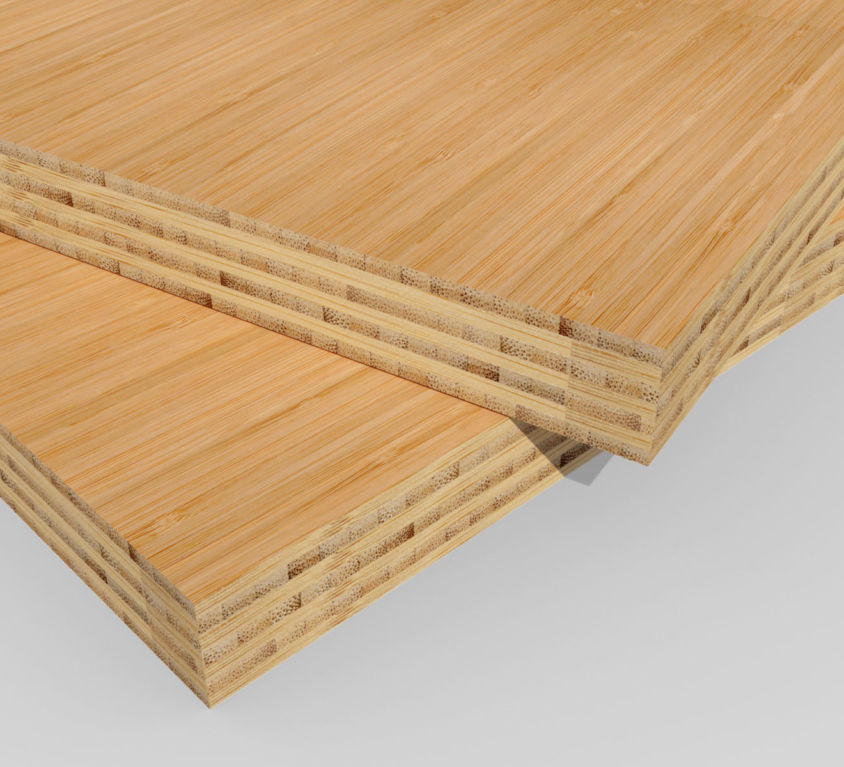 Bamboe plaat 30 mm side-pressed 7 laags caramel 400 x 62 cm