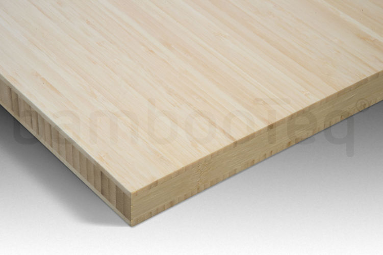 Bamboe plaat 30 mm side-pressed 3 laags naturel 244 x 122 cm