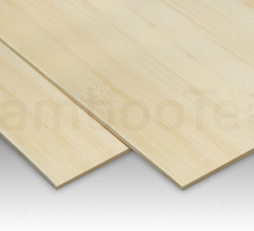 Bamboe plaat 5 mm plain-pressed 1 laags naturel 244 x 122 cm